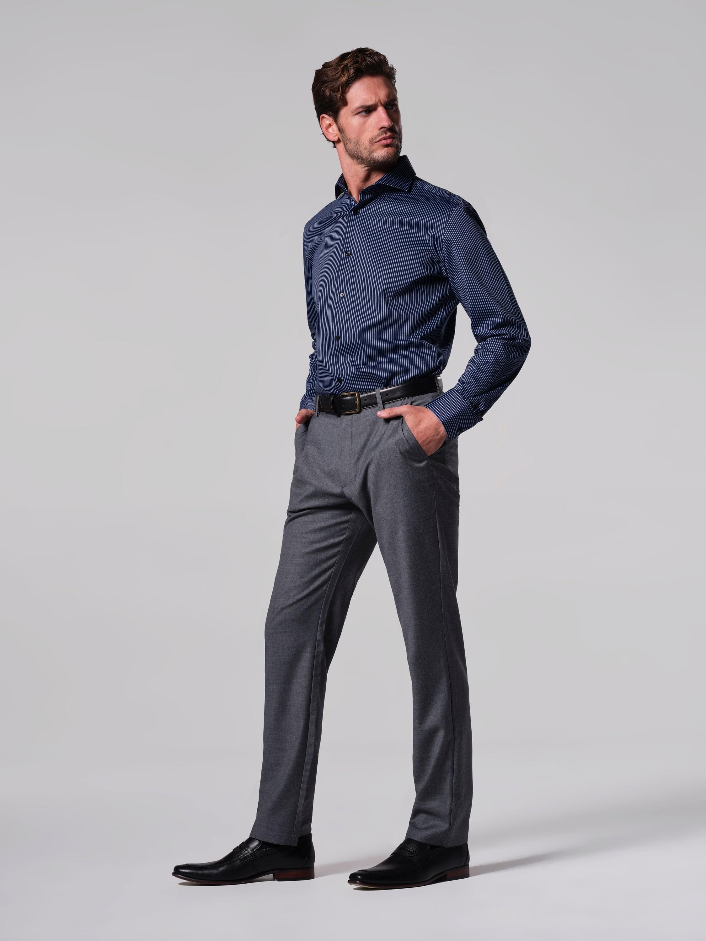 Men Dress Pants,Mens Casual Plaid Stretch Flat-Front Skinny Business Pencil  Long Pants Trousers with Pockets - Walmart.com